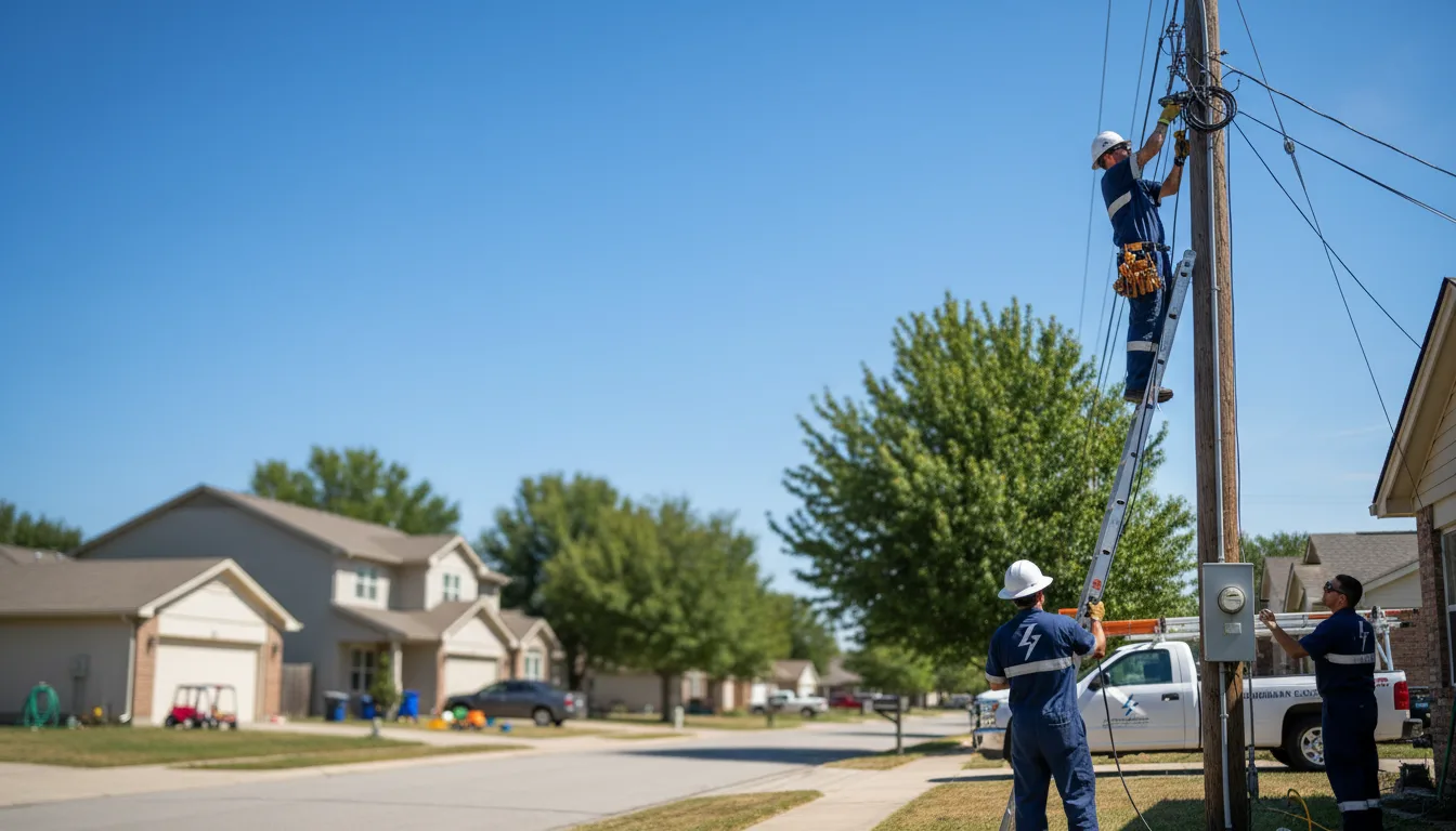 Residential electrician providing installation services in Columbus, MT